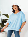 Damen Bluse mit kurze Ärmeln JOILL Farbe Himmelblau DSTREET RY2470_2