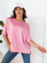 Damen Bluse mit kurze Ärmeln JOILL Farbe Rosa DSTREET RY2471_1