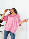 Damen Bluse mit kurze Ärmeln JOILL Farbe Rosa DSTREET RY2471_2