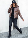 Damen FASHWARM kurze Steppjacke mit Kapuze Kaffee Dstreet TY4639_3