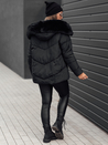 Damen FIXMIX gesteppte Winterjacke mit Kapuze schwarz Dstreet TY4672_4