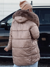 Damen FROSTYFIT gesteppte Winterjacke mit Kapuze dunkelbeige Dstreet TY4678_4