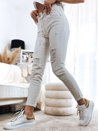 Damen Jeans mit Löchern MAYO Farbe Hellbeige DSTREET UY1378_3