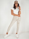 Damen Jeans mit hoher Taille ALEX Farbe Hellbeige DSTREET UY1877_3