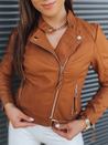 Damen Kunstlederjacke LAVO Camel Dstreet TY3037_2