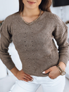 Damen Lange Pullover MIGOTKA Farbe Beige DSTREET MY1776_3