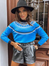 Damen Lange Pullover RUBY GLOW Farbe Blau DSTREET MY2251_1