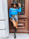 Damen Lange Pullover RUBY GLOW Farbe Blau DSTREET MY2251_2