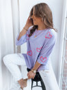 Damen Oversize Pullover SWEET HEART Farbe Violett DSTREET MY1925_2