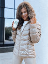 Damen Stepp-Winterjacke mit Kapuze MIRIAL beige Dstreet TY3770_8