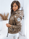 Damen Steppjacke METALIC Camel Dstreet TY3409_3