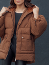 Damen Steppjacke mit Kapuze PARIMA camel Dstreet TY4510_4