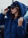 Damen Steppwinterjacke COZYLUX mit Kapuze navy blau Dstreet TY4557_2