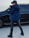 Damen Steppwinterjacke COZYLUX mit Kapuze navy blau Dstreet TY4557_4