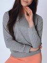 Damen Sweatshirt ODESSA Hellgrau Dstreet BY0658_1