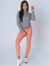 Damen Sweatshirt ODESSA Hellgrau Dstreet BY0658_2