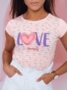 Damen T-shirt LOVE YOURSELF rosa Dstreet RY1839_1