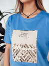 Damen T-shirt mit Aufdruck CENTIA Farbe Blau DSTREET RY2613_2