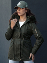 Damen Winter Parka Jacke mit Fell ERISS grün Dstreet TY4534_2