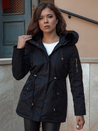 Damen Winter Parka Jacke mit Fell ERISS schwarz Dstreet TY4551_1