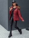 Damen Winter Steppjacke mit Kapuze ESTELLA burgundy Dstreet TY4530_1