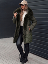 Damen Winterjacke MORISIO lang gesteppt mit Kapuze grün Dstreet TY4671_3