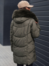 Damen Winterjacke MORISIO lang gesteppt mit Kapuze grün Dstreet TY4671_4