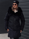 Damen Winterjacke MORISIO lang gesteppt mit Kapuze schwarz Dstreet TY4702_1