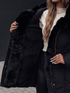 Damen Winterjacke MORISIO lang gesteppt mit Kapuze schwarz Dstreet TY4702_3