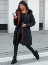 Damen Winterjacke TRENDNEL lang gesteppt mit Fell schwarz Dstreet TY4587_2