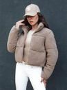 Damen Winterjacke kurz Alpaka CELESTIAL camel Dstreet TY4482_2