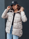 Damen Winterjacke mit Kapuze STELLAR beige Dstreet TY4494_1