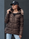 Damen Winterjacke mit Kapuze STELLAR coffee Dstreet TY4493_4