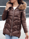 Damen Winterjacke mit Kapuze WINTERCHIC coffee Dstreet TY4458_3