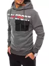 Herren Kapuzenpullover Dunkelgrau Dstreet BX5066_2