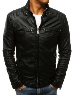 Herren Kunstlederjacke Farbe Schwarz DSTREET TX3265_1