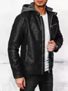 Herren Kunstlederjacke Farbe Schwarz DSTREET TX4387_3