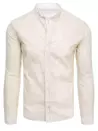 Herren Langarm Hemd Farbe Beige DSTREET DX2306_1