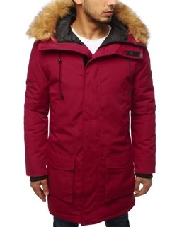 Herren Parkajacke Farbe Weinrot DSTREET TX3128_1