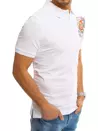 Herren Poloshirt mit Aufdruck Weiß Dstreet PX0370_3