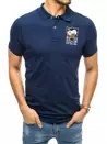 Herren Poloshirt mit Stickerei Dunkelblau Dstreet PX0393_1