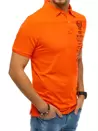 Herren Poloshirt mit Stickerei Orange Dstreet PX0479_3