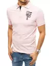 Herren Poloshirt mit Stickerei Rosa Dstreet PX0444_1