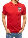 Herren Poloshirt mit Stickerei Rot Dstreet PX0390_1