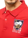 Herren Poloshirt mit Stickerei Rot Dstreet PX0390_3