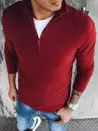 Herren Pullover Zip Weinrot Dstreet WX1892_1