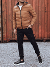 Herren Steppwinterjacke mit Kapuze gelb Dstreet TX4829_2