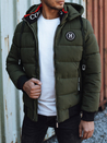 Herren Steppwinterjacke mit Kapuze grün Dstreet TX4945_1