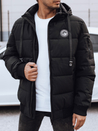 Herren Steppwinterjacke mit Kapuze schwarz Dstreet TX4681_1