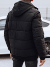 Herren Steppwinterjacke mit Kapuze schwarz Dstreet TX4681_4